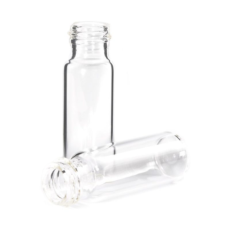 Sample vial, clear glass