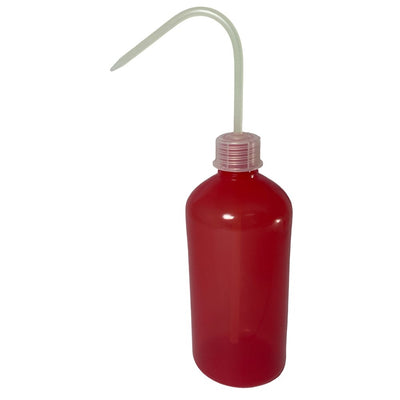 Coloured wash bottles, PE