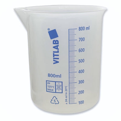 VITLAB beakers, PP