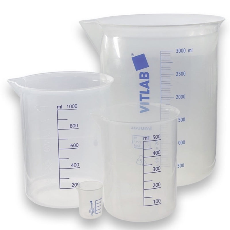 VITLAB beakers, PP