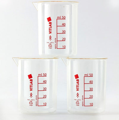 VITLAB beakers, PMP