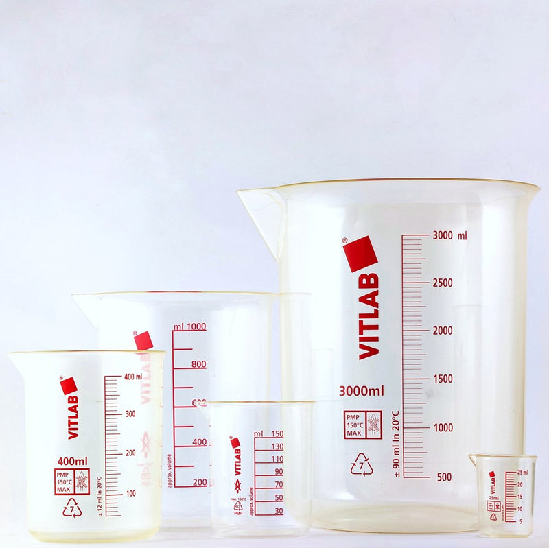 VITLAB beakers, PMP