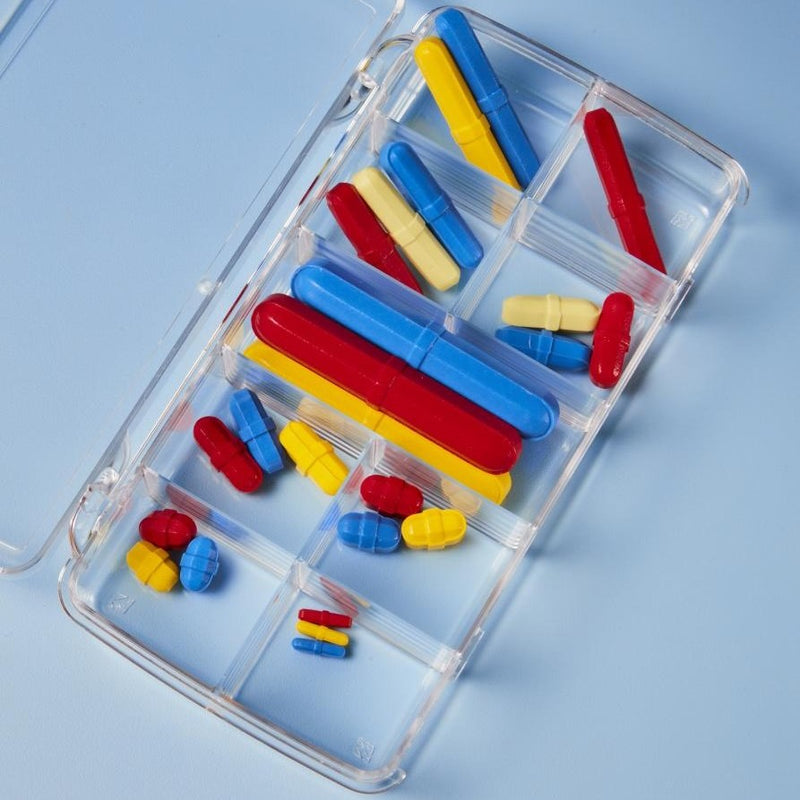 Octahedral magnetic stirrer bar assortments, PTFE coated