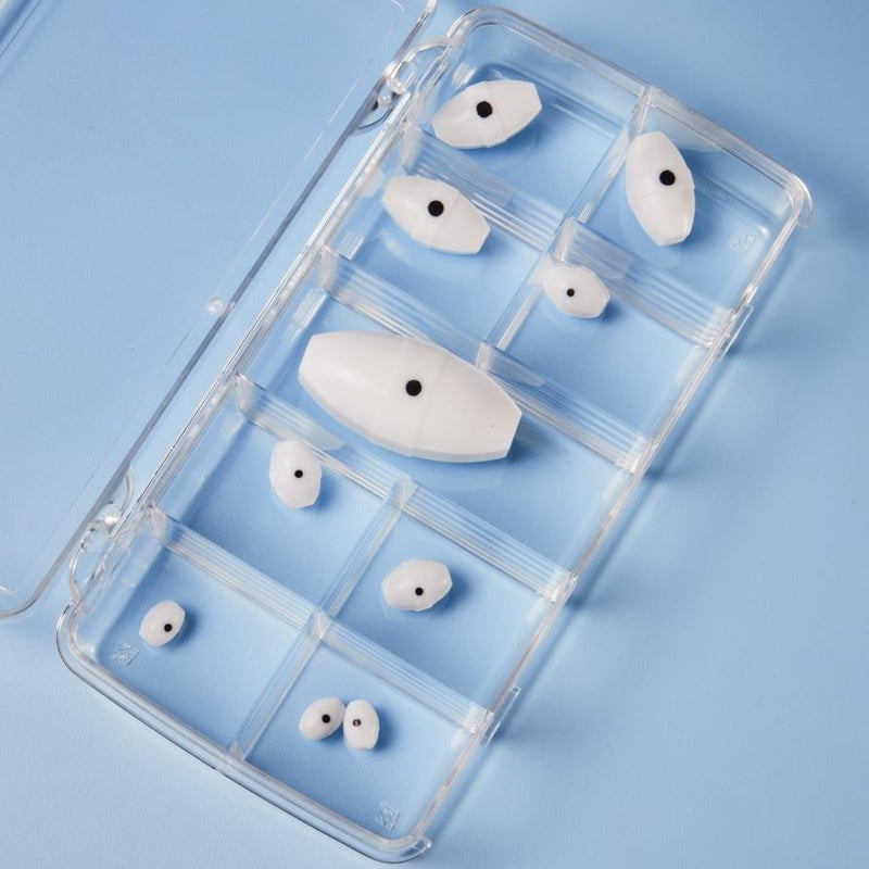 Turbo elliptical magnetic stirrer bar assortment, PTFE coated