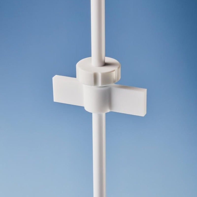 Adjustable flat rotor blades for shaft stirrers, PTFE coated