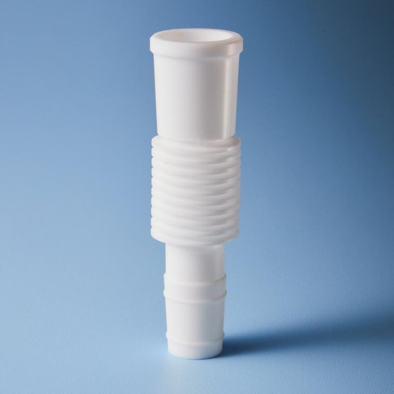 Flexible bellow connectors for glassware, PTFE
