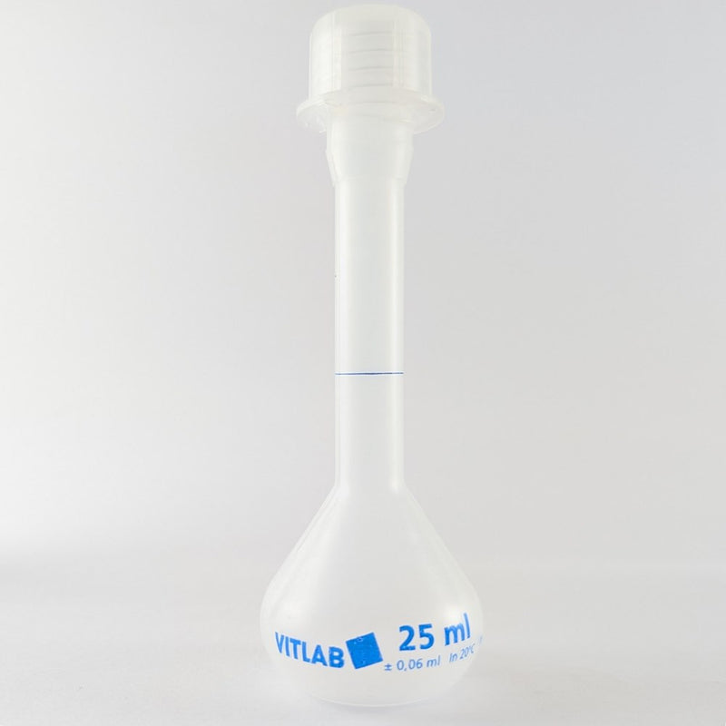 Volumetric flasks with screw cap, PP