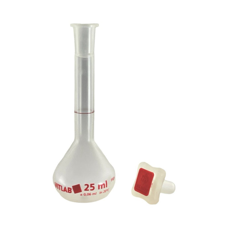 Volumetric flasks with PP NS stopper, PMP