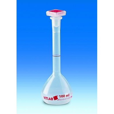 Volumetric flasks with PP NS stopper, PMP