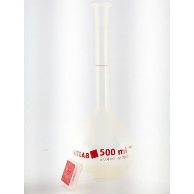 Volumetric flasks with PP NS stopper, PMP