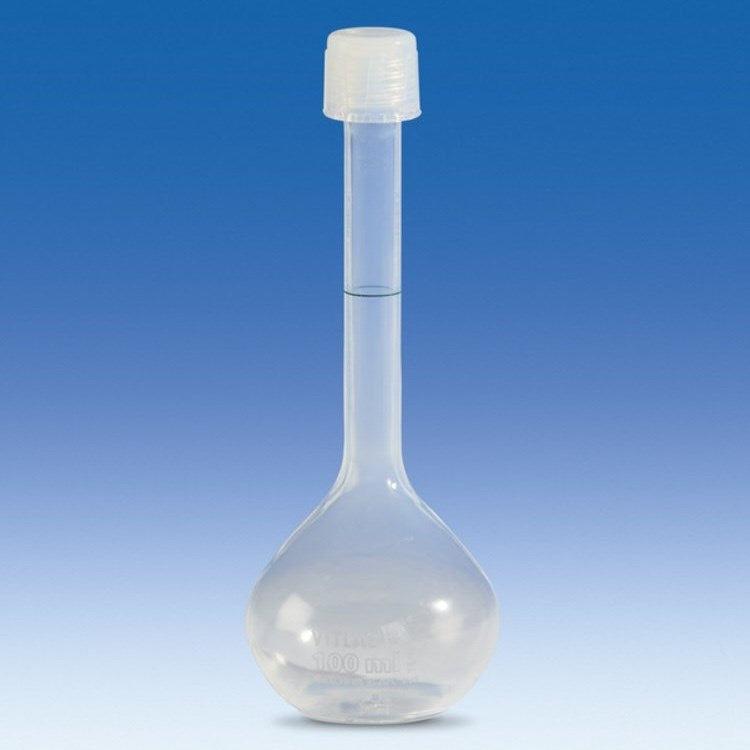 Volumetric flasks with screw cap, PFA
