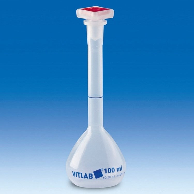 Volumetric flasks with PP NS stopper, PP