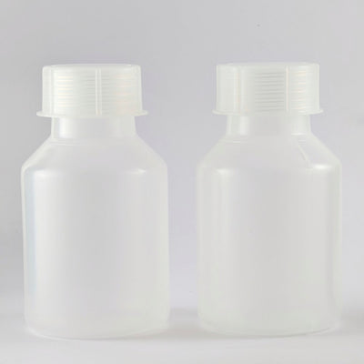 Bottles with screw cap, wide-neck, PP