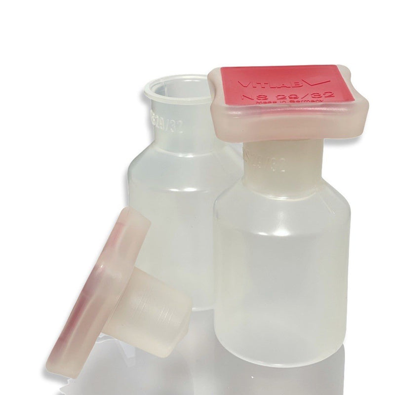 VITLAB bottles with stopper, wide-neck, PP