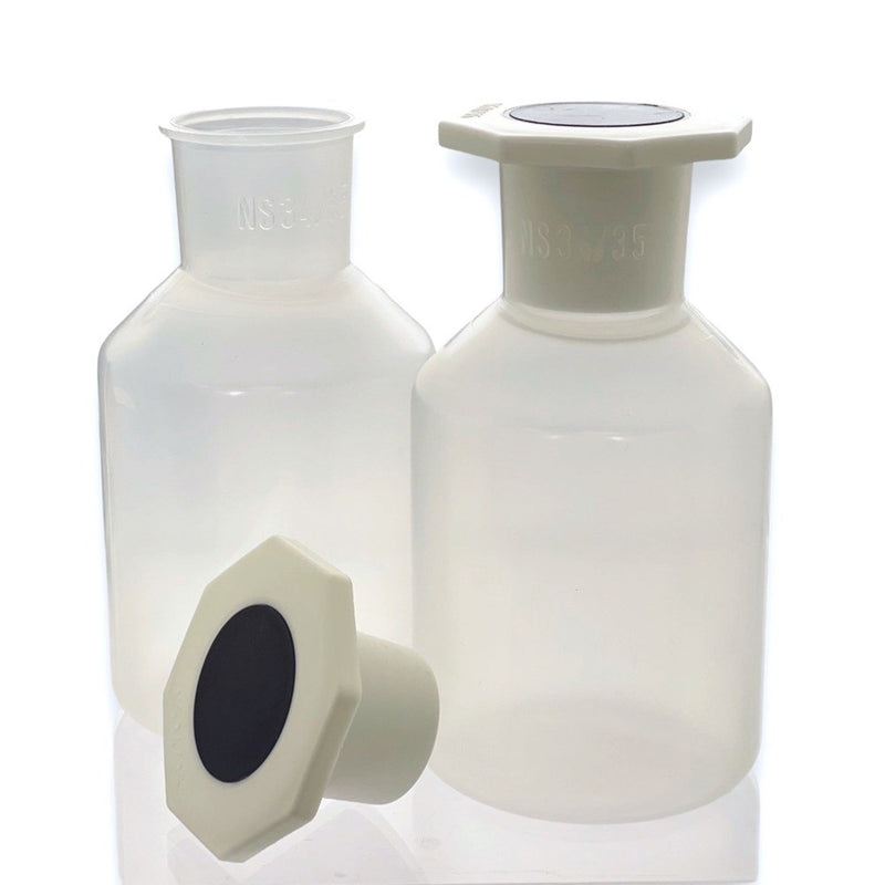 VITLAB bottles with stopper, wide-neck, PP