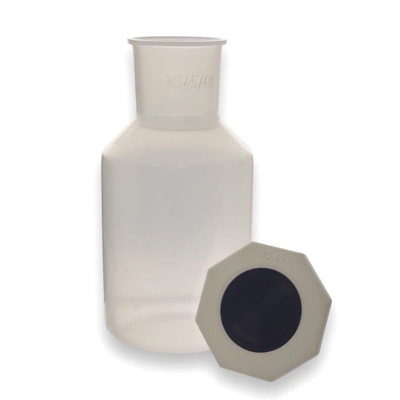 VITLAB bottles with stopper, wide-neck, PP