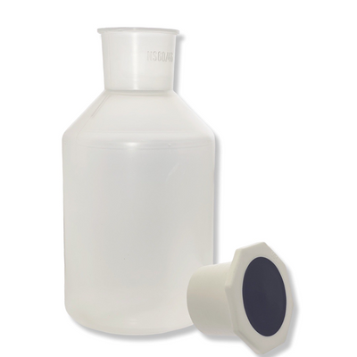 VITLAB bottles with stopper, wide-neck, PP