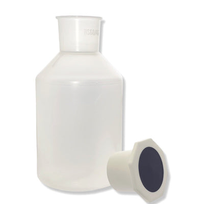 VITLAB bottles with stopper, wide-neck, PP