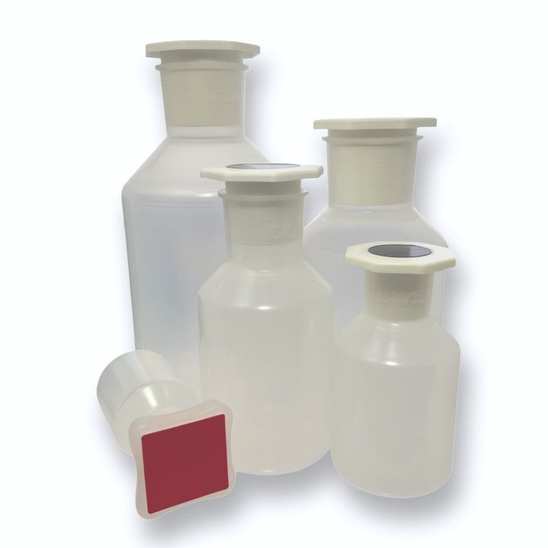 VITLAB bottles with stopper, wide-neck, PP