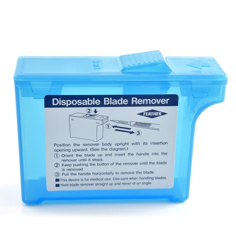 Scalpel blade remover and disposal unit