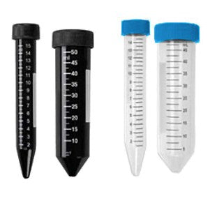 Conical centrifuge tubes, PP