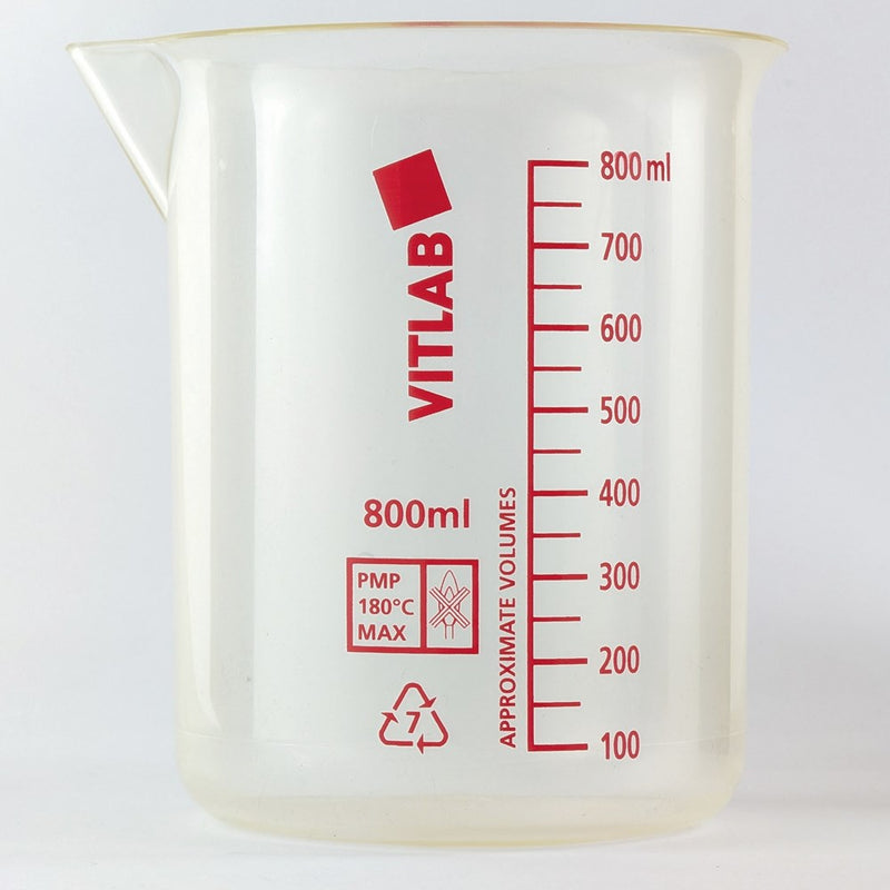 VITLAB beakers, PMP