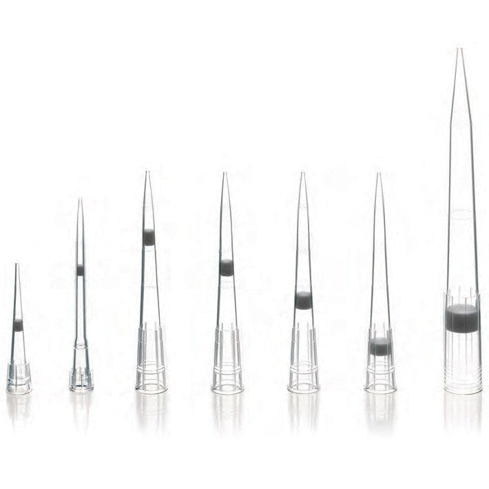 Pipette tips, universal fit low retention with filters