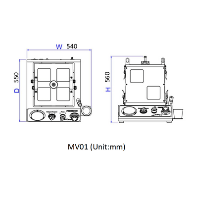 Metallographic mounting presses, MV Series