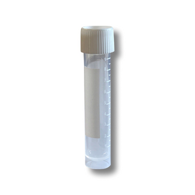 Storage vials, free-standing bottom with screw cap, PP