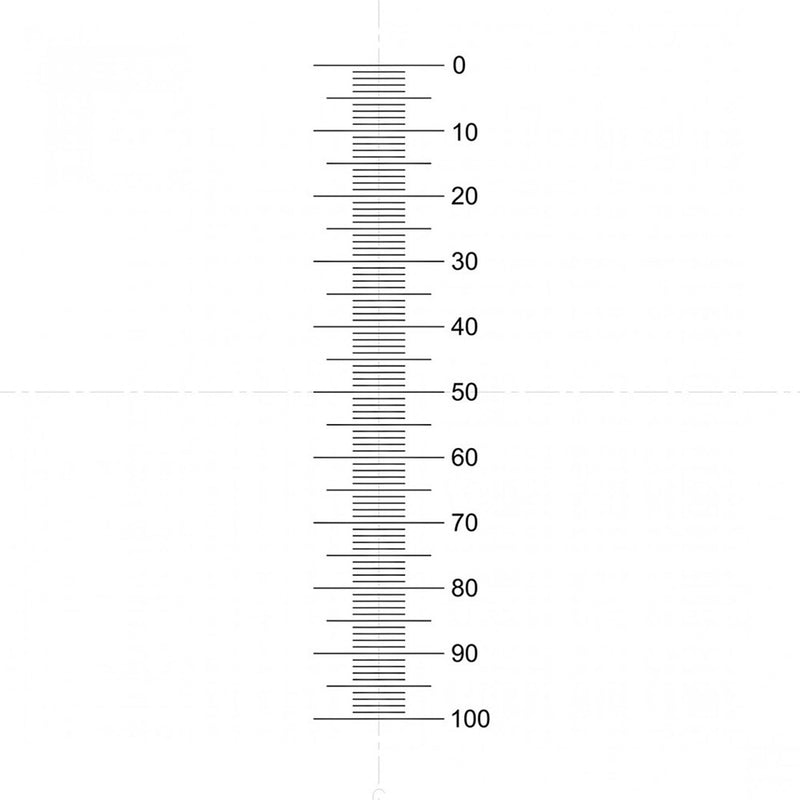 NE2 eyepiece reticles, vertical scale