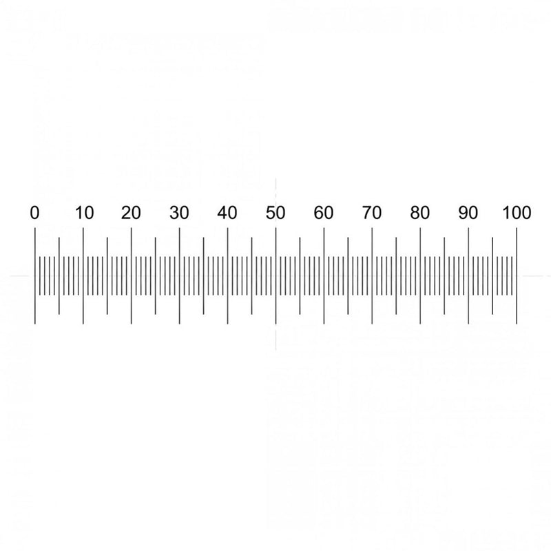 NE31 eyepiece reticles, horizontal scale