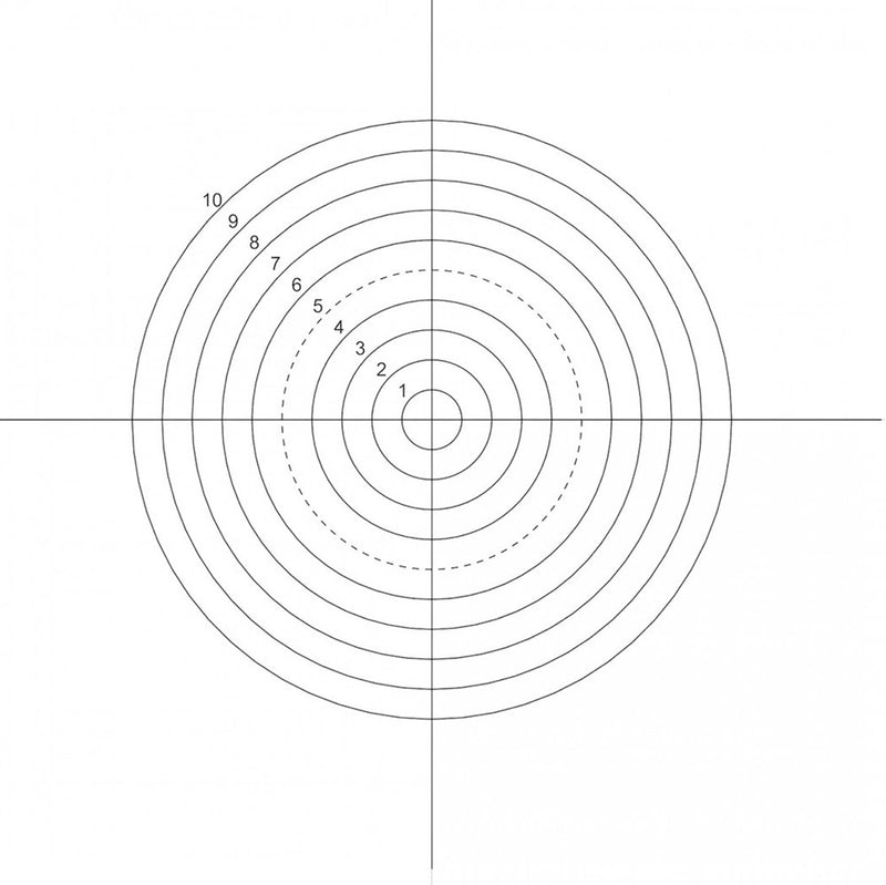 Sphere Reticule NE47 eyepiece reticles, concentric circles – ProSciTech