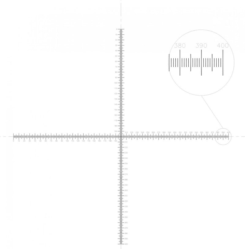 NE70 eyepiece reticles, crossed scales