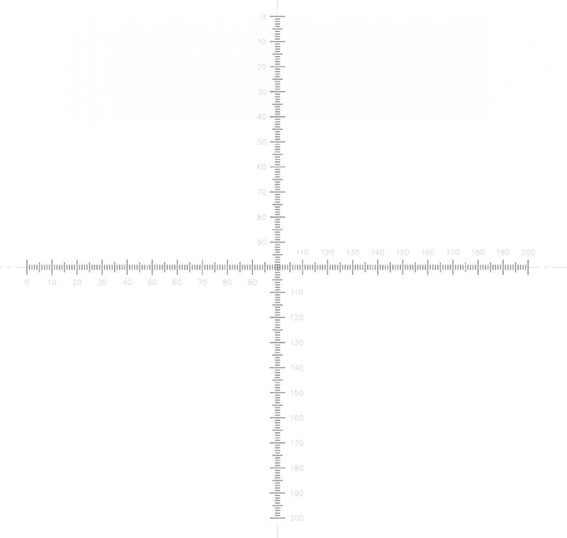 NE72 eyepiece reticles, crossed scales