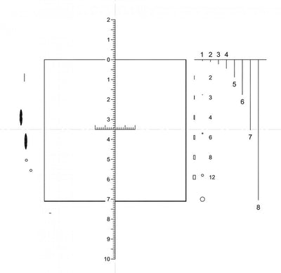 NG60 eyepiece reticles, grain sizing (EN10247)