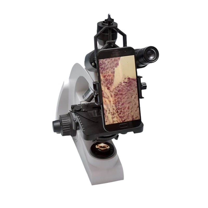 Smart phone camera eyepiece adapter for microscope, telescope or spotting scope