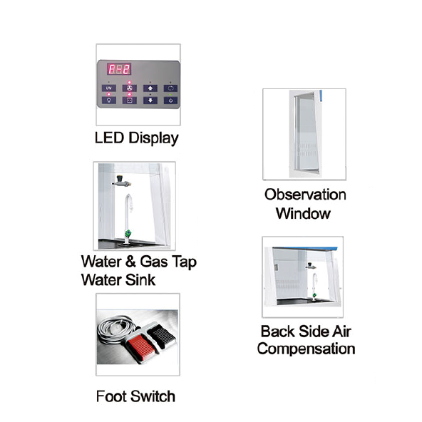 Fume hoods, ducted, no storage, 230V