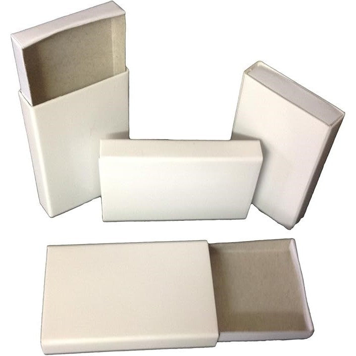 White cardboard slide boxes