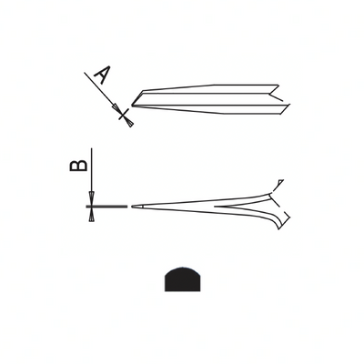 Dumont tweezers, self-closing anti-capillary, style N5AC