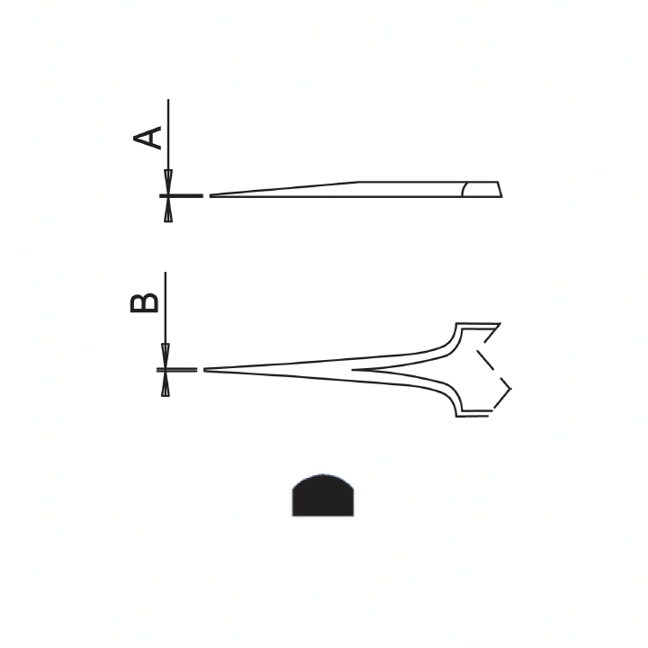 Dumont tweezers, self-closing, style N5