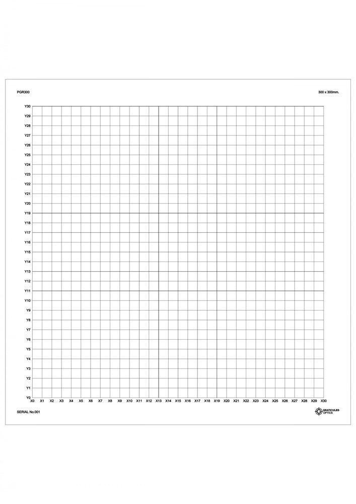 PGR300 stage micrometer, glass calibration plate grid