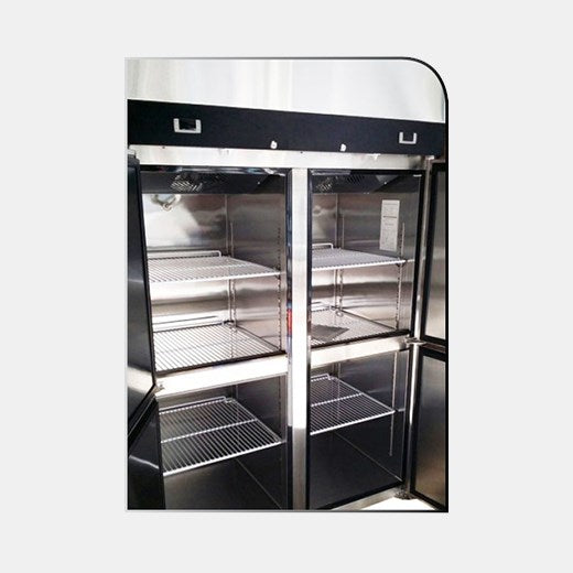 Dual temperature refrigerator (+2C to +8C) and freezer (-17C to -22C)