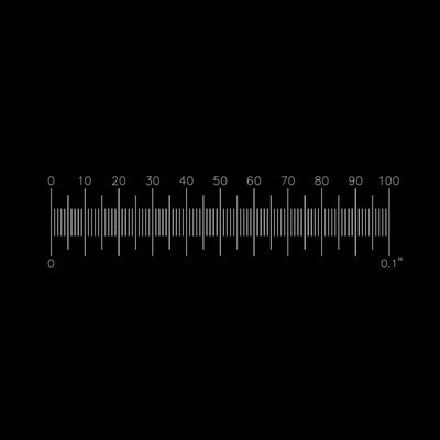 PS4R stage micrometers, 0.1'' x 0.001'' divisions