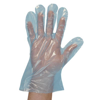 Polyethylene disposable gloves