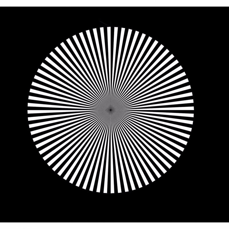 R66 optical resolution chart, star test target 5 deg.