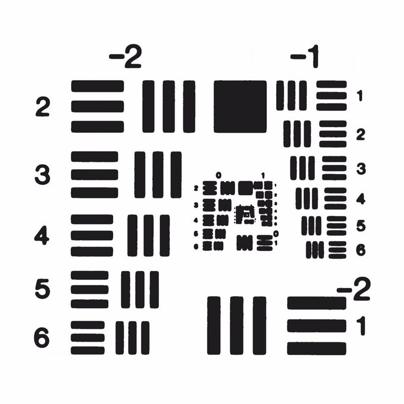 R71 USF resolution test charts, positive image