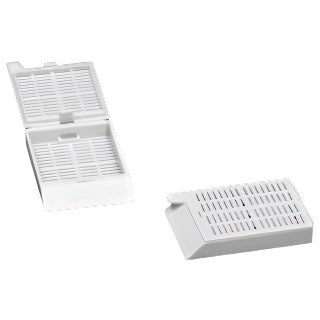 Histology cassettes with moulded lid, POM