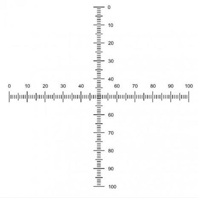 S16 stage micrometers, crossed scales 1mm x 0.01mm divisions