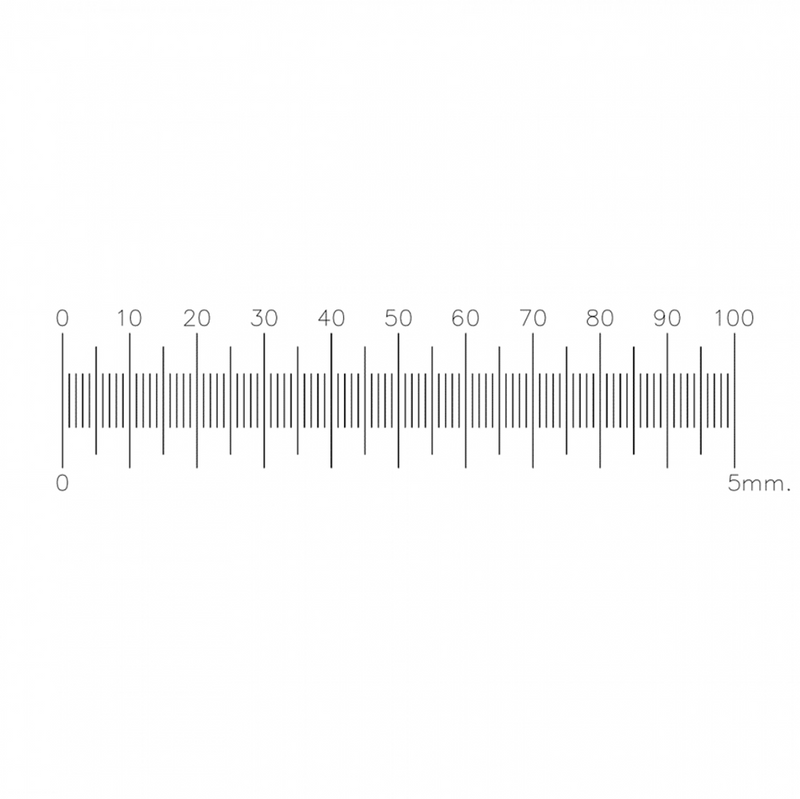 S2 stage micrometers, 5mm x 0.05mm divisions