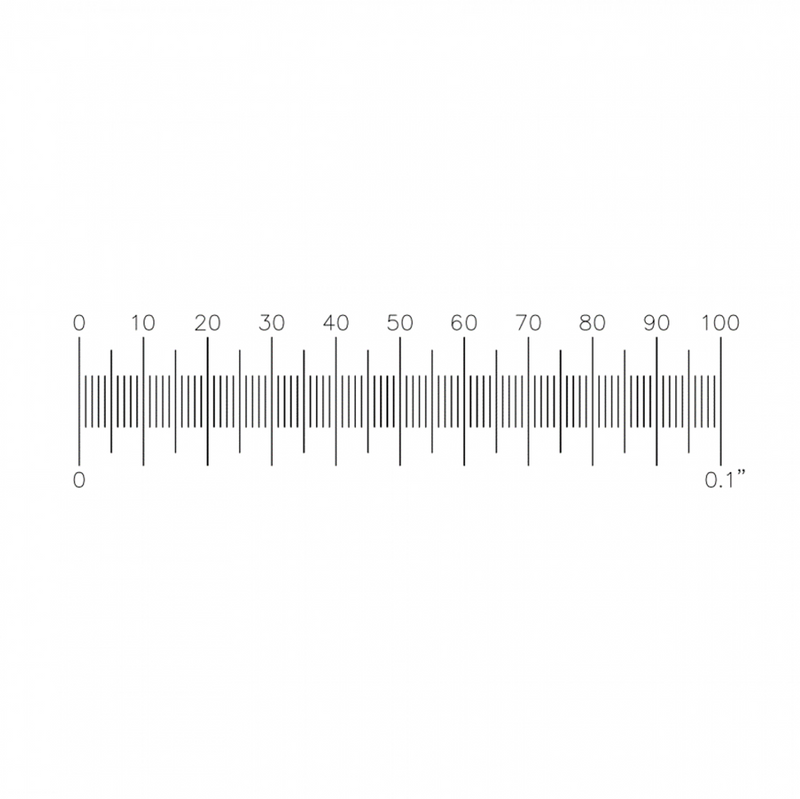 S4 stage micrometers, 0.1&